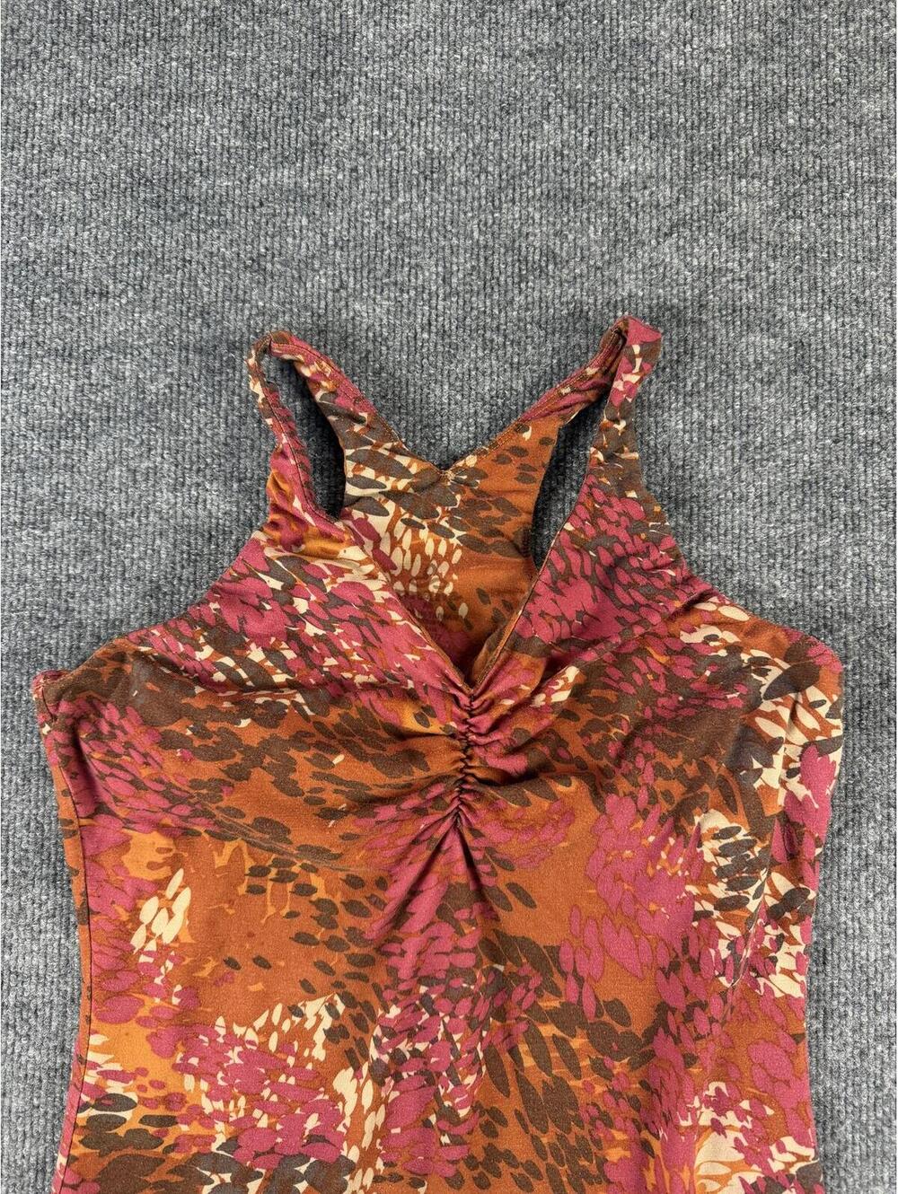 PrAna V-Neck Tank Top Floral Print M - Yoga, exercise, activewear, running, boho - Picture 2 of 7